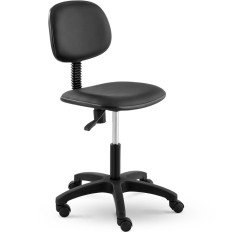 Workshop working chair with backrest up to 120 kg 450-590 mm black