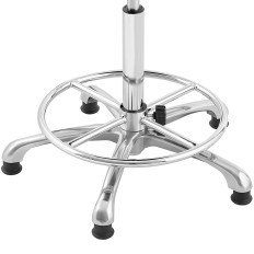 Töökoja töökoja tool koos sekretäri seljatoega kuni 120 kg 515-780 mm must