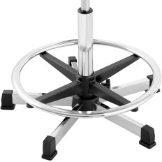 Καρέκλα συνεργείου συνεργείου με πλάτη με χρωμιωμένο κόντρα πλακέ μέχρι 120 kg 550-800 mm