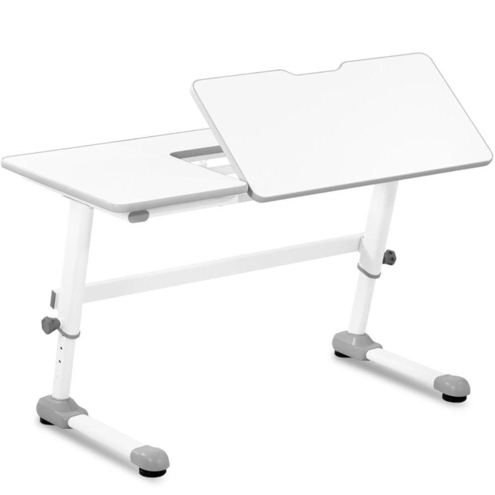 Skrivebord for barn med justerbar topp og høyde 120 x 66 x 60-76 cm