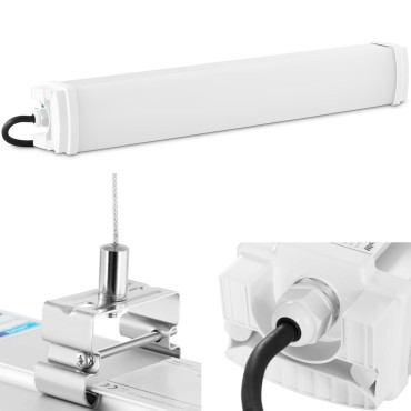 Λάμπα οδήγησε αδιάβροχο ερμητικό αδιάβροχο για IP65 2200 Εργαστήριο LM 60 cm 20 w