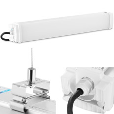 Lampa LED Vattentät hermetisk vattentät för IP65 2200 lm Workshop 60 cm 20 W