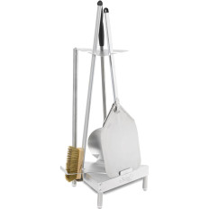 Set of pizza accessories 2 shovels brush stand 90 cm 4 el.