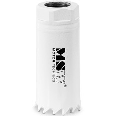 Foret à trépan bimétallique pour le métal, le bois et les plastiques, diamètre 22 mm.