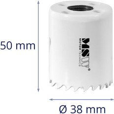 Bimmetallochbohrer für Metallmetallkunststoff Mi. 38 mm