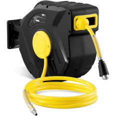 Snake pneumatinė pneumatinė pneumatinė kabelių folija ant automatinio būgno 18 barų 20 m + 3 m