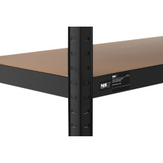 Metall oppbevaring bokhylle 5 hyller 875 kg 90 x 40 x 180 cm grå ----- opp 2 stk.