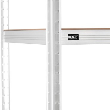 Estante de armazenamento de metal 5 prateleiras 750 kg 100 x 50 x 197 cm cinza