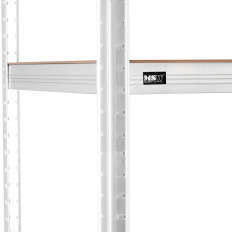 Kovové úložné knižnice 5 police 750 kg 100 x 50 x 197 cm sivá