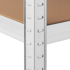 Estante de armazenamento de metal 5 prateleiras 750 kg 100 x 60 x 197 cm cinza