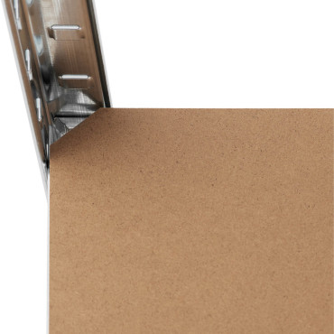 Estante de armazenamento de metal 5 prateleiras 750 kg 100 x 60 x 197 cm cinza