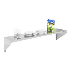 Wandregal Hängen Edelstahl Single 120 cm