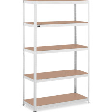 Metalo laikymo knygų spinta 5 lentynos 750 kg 120 x 50 x 197 cm Gray