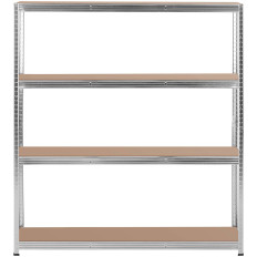 Kovinska pomnilnik Knjigala 4 police 600 kg 160 x 40 x 180 cm Gray