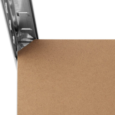 Estante de armazenamento de metal 5 prateleiras 875 kg 90 x 60 x 180 cm cinza