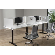 Clôture de séparation de bureau panneau en acrylique tridimensionnel 3 pièces.