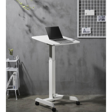 Bärbar datorbord lutad justerbar på hjul 60 x 52 cm 760 - 1130 mm