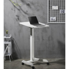 Bärbar datorbord lutad justerbar på hjul 60 x 52 cm 760 - 1130 mm