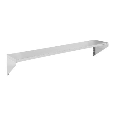 Vegghylle hengende rustfritt stål singel 150cm