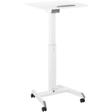 Tabell laptop stativet vippet på hjul 60 x 52 cm 825 - 1185 mm