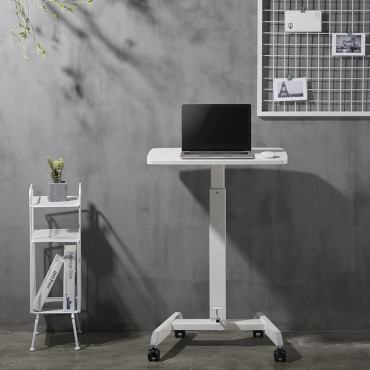 TABLE LAPTOP STOND Nastavljiv na kolesih 60 x 52 cm 760 - 1130 mm