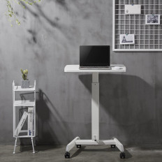 TABLE LAPTOP STOND Nastavljiv na kolesih 60 x 52 cm 760 - 1130 mm