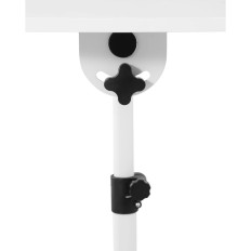 Laptop stand table tilted adjustable 2 tops 43 x 91 cm 700 - 1100 mm