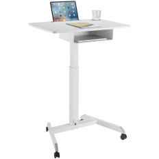 Ett bordsstativ för en bärbar dator som växlas med en hylla 80 x 56 cm 760 - 1130 mm