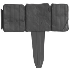 Palisada hrana pro trávník imitace kamenný kámen 2.5m - šedý