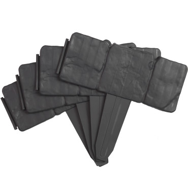 Palisada de bordes para la piedra de la piedra de imitación de césped 2.5m - gris