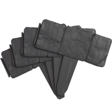 Palisada de bordes para la piedra de la piedra de imitación de césped 2.5m - gris