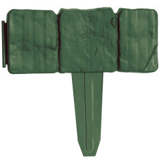 Palisada edging for lawn imitation stone stone 2.5m - green