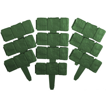 Palisada que se afregava para a pedra de pedra de imitação do gramado 2.5m - verde