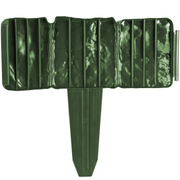 Palisade bordure pour pelouse imitation pierre STONE 2.5m - verte