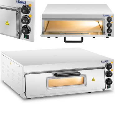 Enomorska pizza pečica s steklom 1 Pizza 60 cm 230 V 3000 W