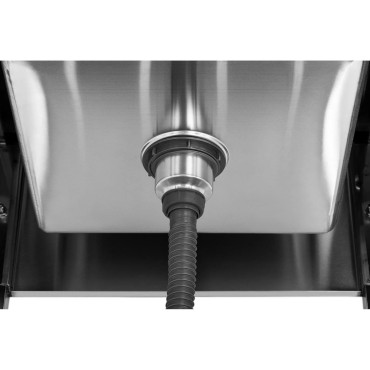 Sink enkeltkammeret catering basseng med hylle og en referanse 70 x 70 x 95 cm