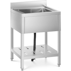 Sink single-chamber catering pool with a shelf and a reference 60 x 60 x 94 cm
