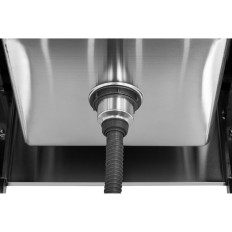 Sink Single-kamer cateringspool met een plank en een referentie 60 x 60 x 94 cm