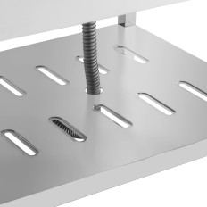 Sink Single-Chamber Catering Pool med Høyrehylle og Rack 140 x 70 x 94.5 cm