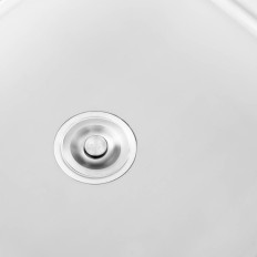 Sink Single-Chamber Catering Pool med Høyrehylle og Rack 140 x 70 x 94.5 cm