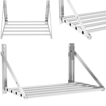Væghylde Folding Rustfrit...