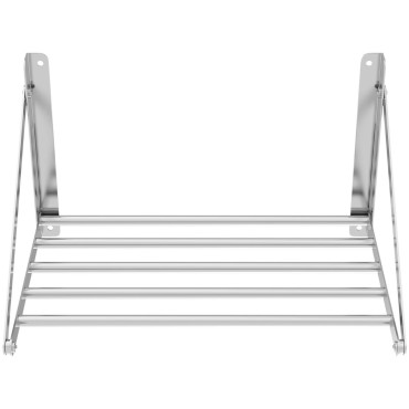 Zidni polica sklopivi nehrđajući čelik do 40 kg 60 x 45 cm