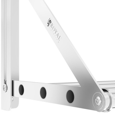 Estante de pared plegable de acero inoxidable de hasta 40 kg 80 x 30 cm