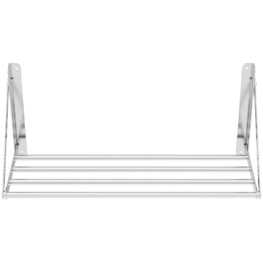 Wall shelf Folding stainless steel up to 40 kg 80 x 30 cm