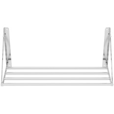 Estante de pared plegable de acero inoxidable de hasta 40 kg 80 x 30 cm