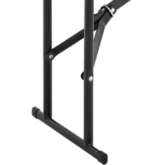 Vrt Catering klupa sklopivi crno do 300 kg 183 x 30 x 43 cm