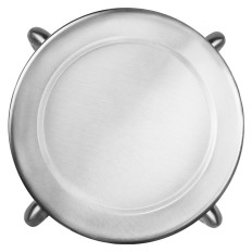 Ronde kruk kruk gemaakt van roestvrij staal voor de keuken