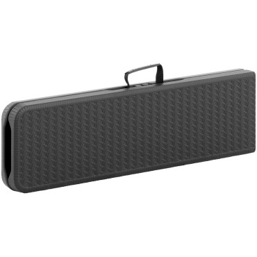 Záhradná stravovanie Bench Skladacia čierna až 300 kg 183 x 30 x 43 cm