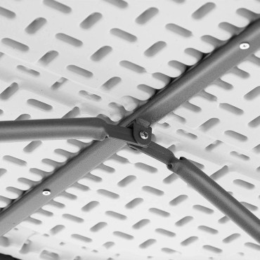 Vrtna catering Table Zložljiva bela do 150 kg 180 x 75 x 74 cm