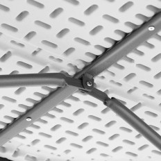 Tabla de catering de jardín Blanco plegable de hasta 150 kg 180 x 75 x 74 cm